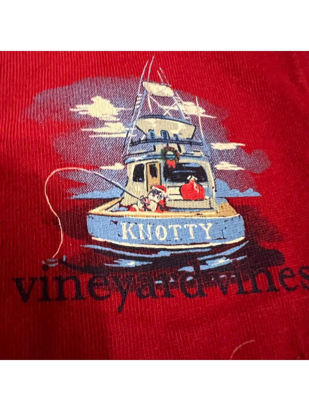 Vineyard Vines Men’s Knotty Holiday Long Sleeve Shirt size Small